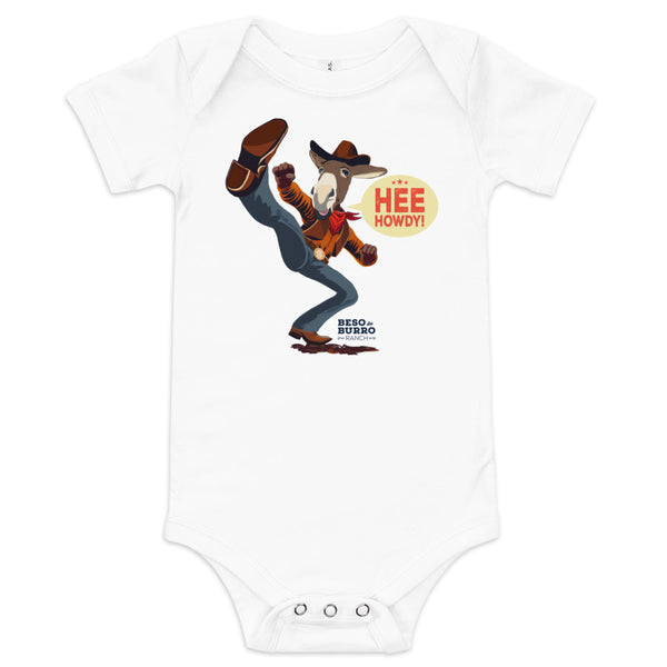 Hee Howdy! Kickin Rico Baby Onesie