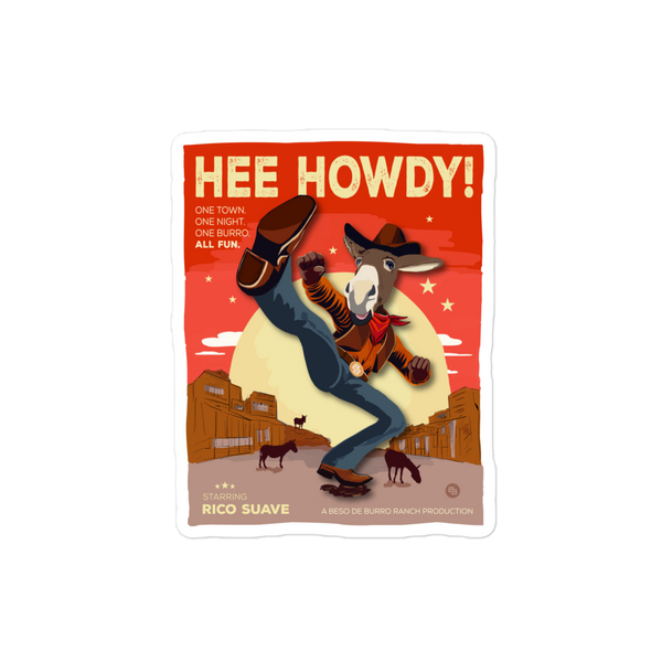 Hee Howdy! Movie Poster Stickers