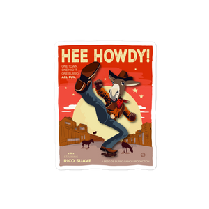 Hee Howdy! Movie Poster Stickers